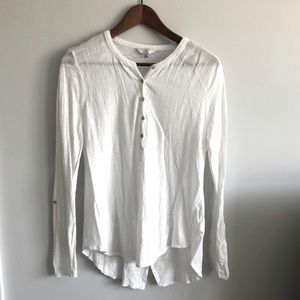 Lucky Brand white linen/cotton Shirt